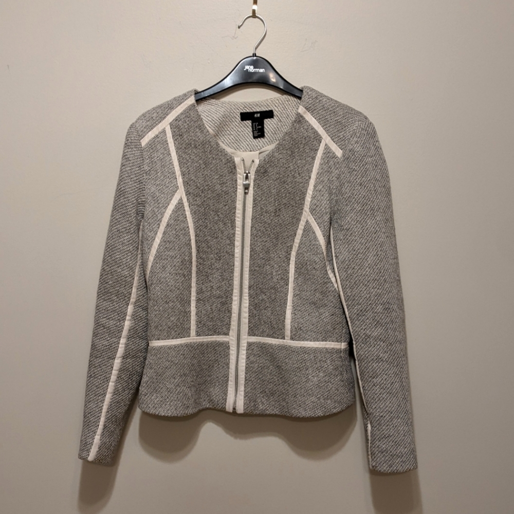 H&M Grey & White Jacket